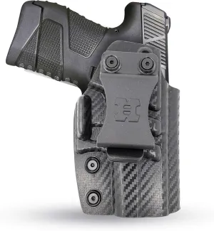 Iwb Kydex Holster for MOSSBERG MC1 Concealed Carry by Houston - Lined Inside for Maximum Protection - Reinforced Plastic Clip Carbon Fiber - Lightweight Durable