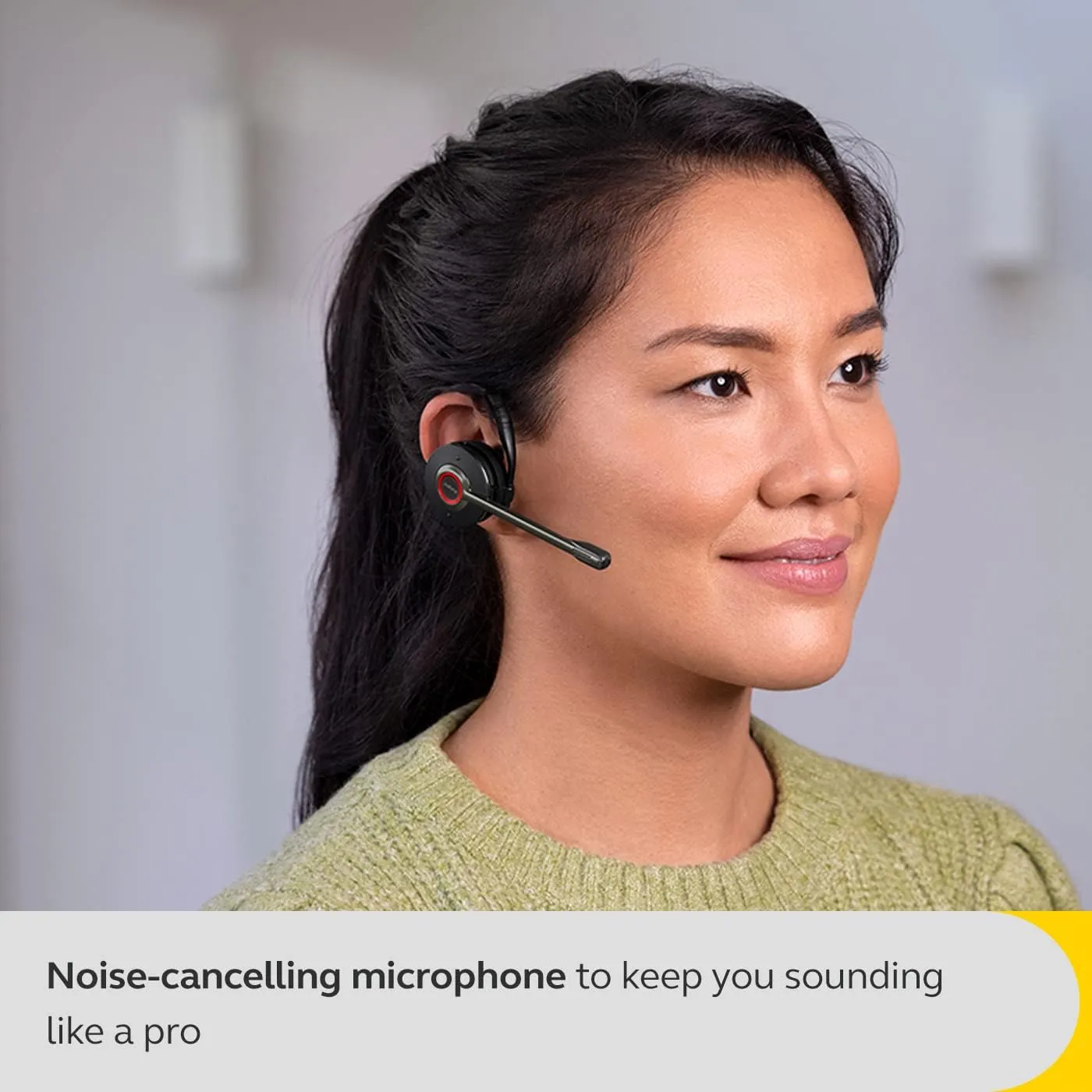 Jabra Engage 55 Convertible Wireless Headset with Ear Hook, Headband & Neckband, Link 400 USB-A DECT Adapter – Noise-Cancelling Microphone – MS Teams Certified, Works with All Other Platforms – Black
