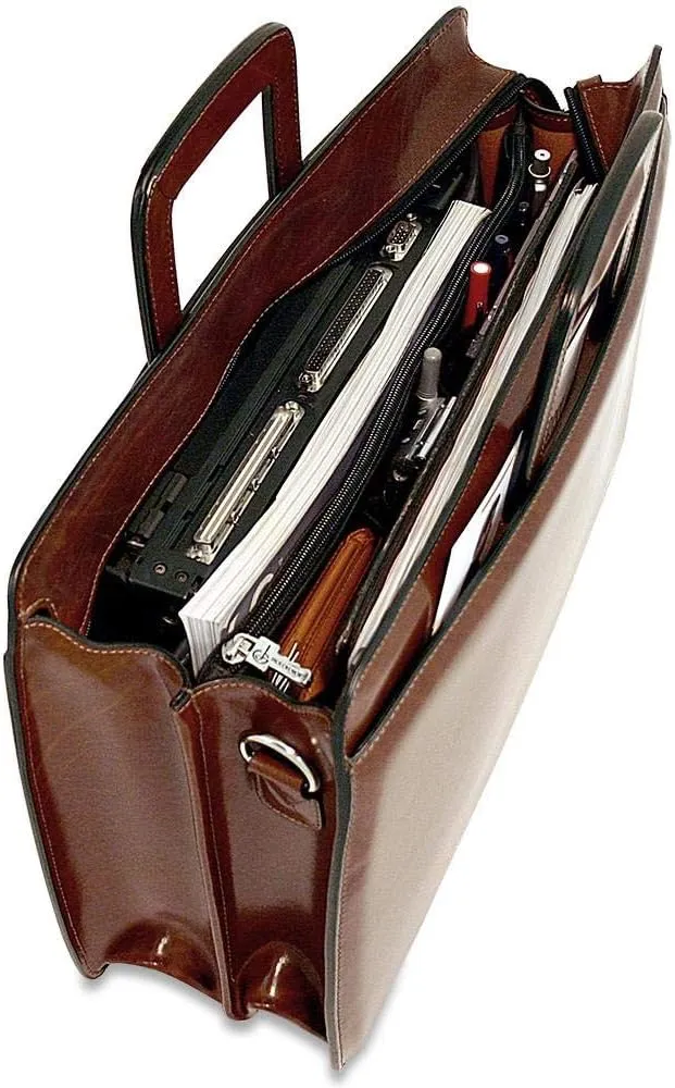 Jack Georges Elements Professional Briefcase #4202 (Cognac)