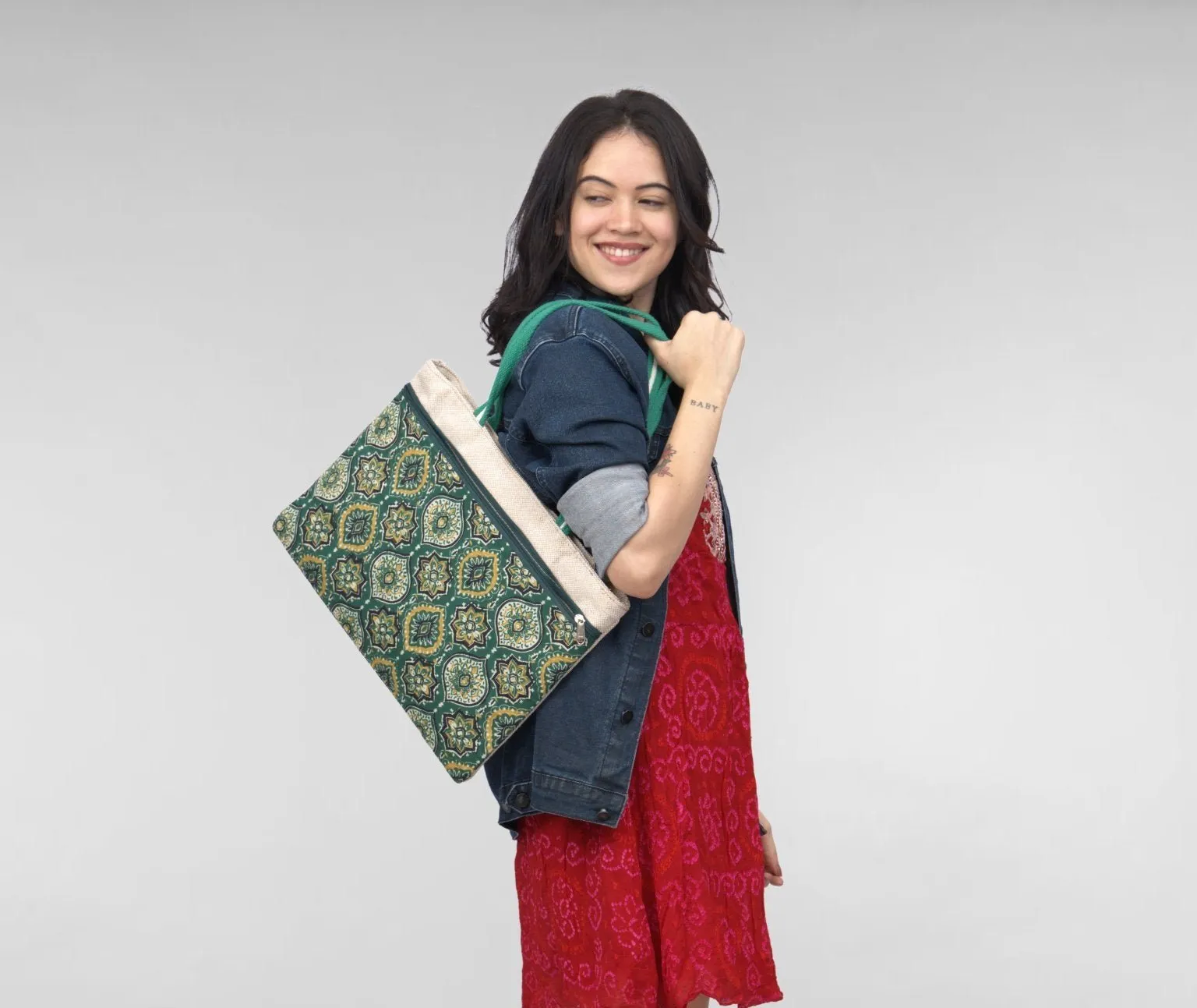 Jade Opulence Laptop Shoulder Bag
