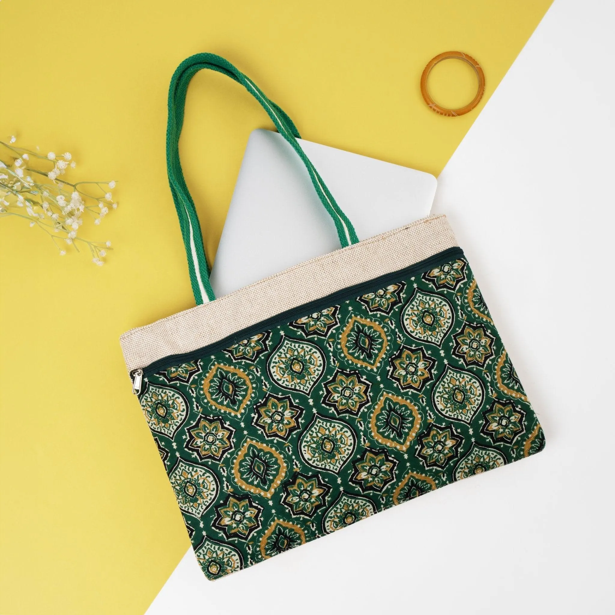 Jade Opulence Laptop Shoulder Bag
