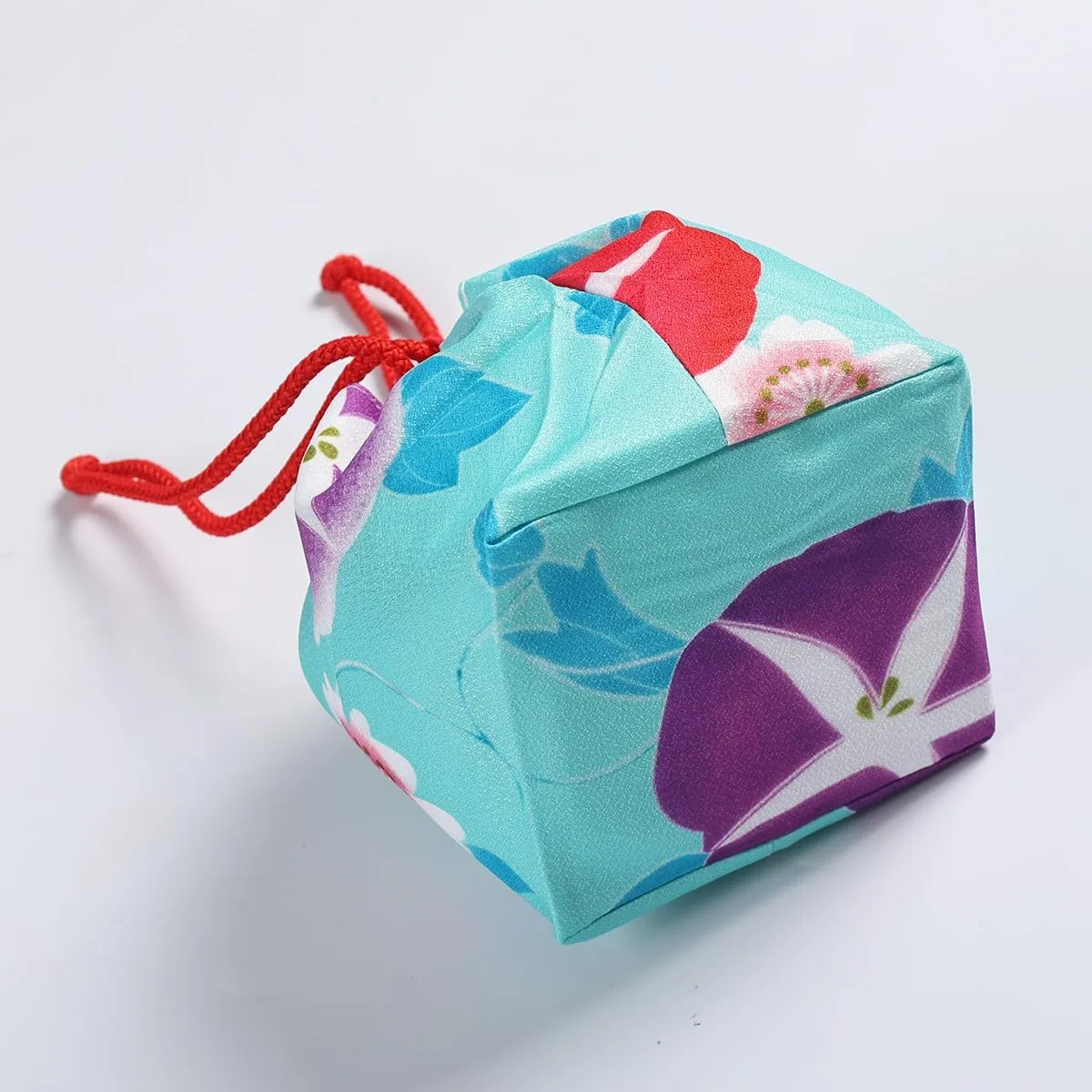 Japanese Drawstring Bag Kimono Handbag Blossom Sakura Bag Vintage Jewelry Coin Purse Gift Bag