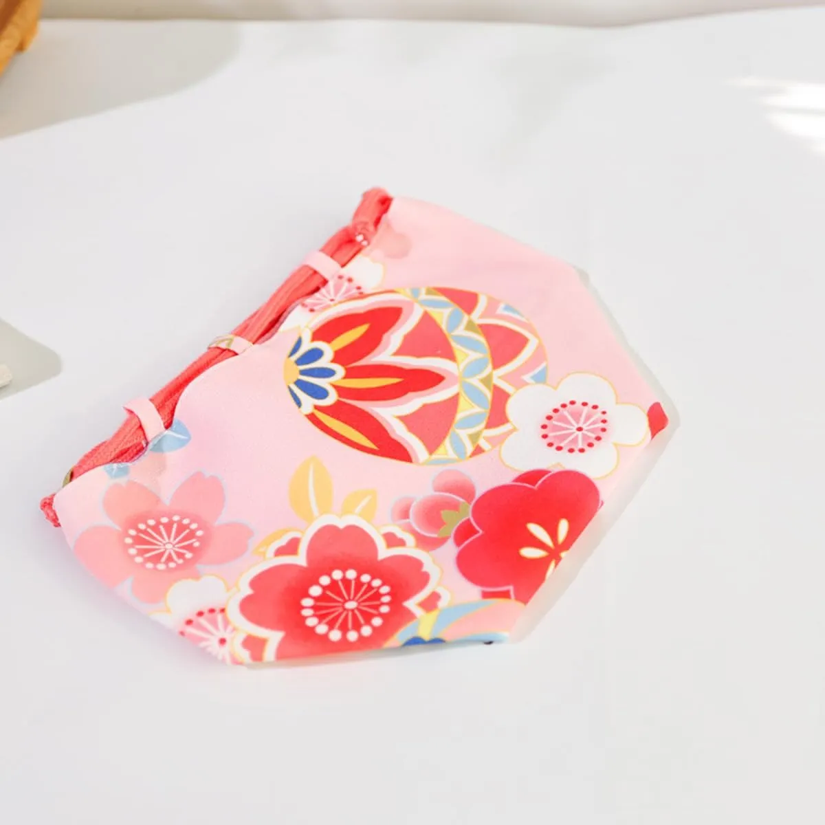Japanese Drawstring Bag Kimono Handbag Blossom Sakura Bag Vintage Jewelry Coin Purse Gift Bag