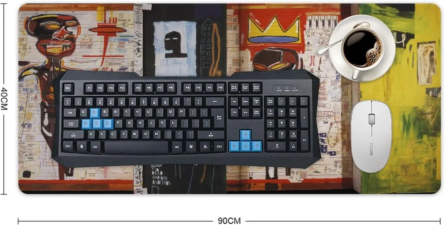 Jean Michel Basquiat Grillo Art Mouse Pad for Home Office Gaming 40x90cm