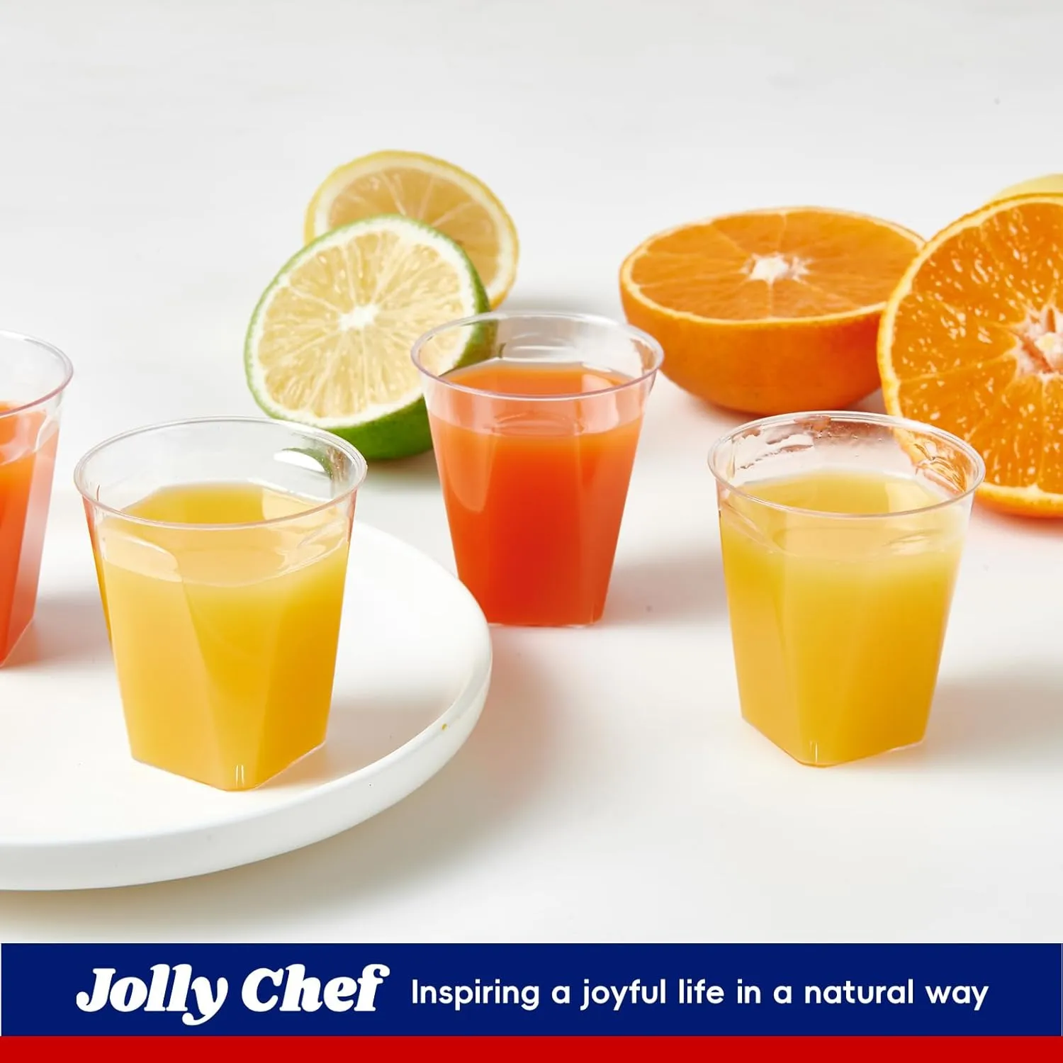 JOLLY CHEF 300 Pack 2 oz Plastic Shot Glasses,2 oz Clear Disposable Plastic Cups Heavy-duty Party Glasses, Disposable Cups for Wedding, Thanksgiving, Christmas, Halloween Party