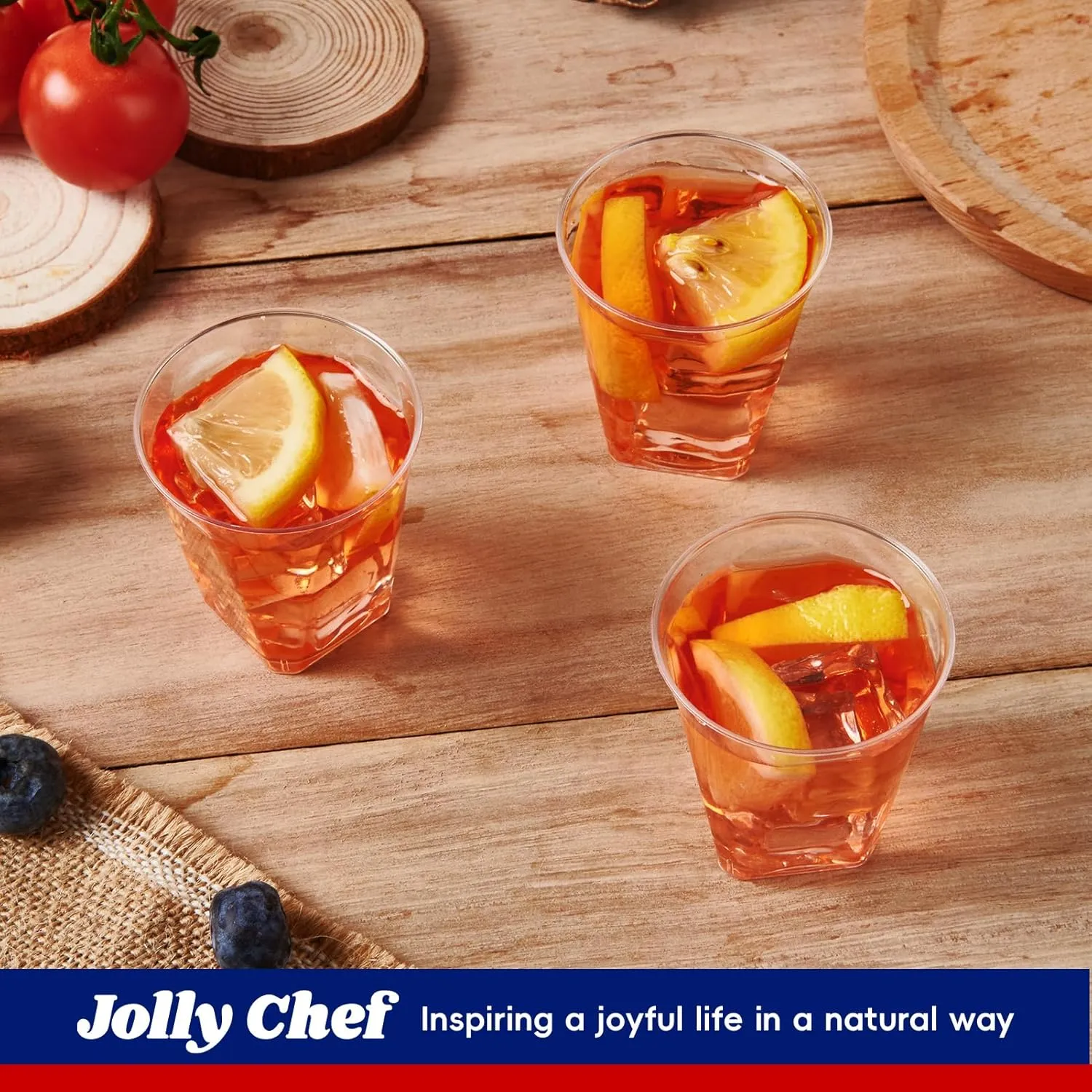 JOLLY CHEF 500 Pack 2 oz Plastic Shot Glasses Clear Disposable Plastic Cups Heavy-duty Party Glasses, Disposable Cups for Thanksgiving Christmas Halloween Party