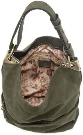 Joy Susan Women's Fashion Purse Darcy Zip Front Pocket Bucket Bag