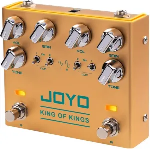 JOYO Dual Crunch Pure Analog Circuit Overdrive Effect Pedal with Independent Clipping for Electric Guitar - True Bypass (King of Kings R-20)