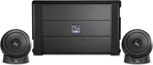 KALI AUDIO in-UNF Ultra Nearfield 3-Way Studio Speakers - Professional Monitor Speakers for Audio Production, Mixing, Mastering - Boundary EQ, DSP-Powered DIP Switches - Recording Studio Equipment
