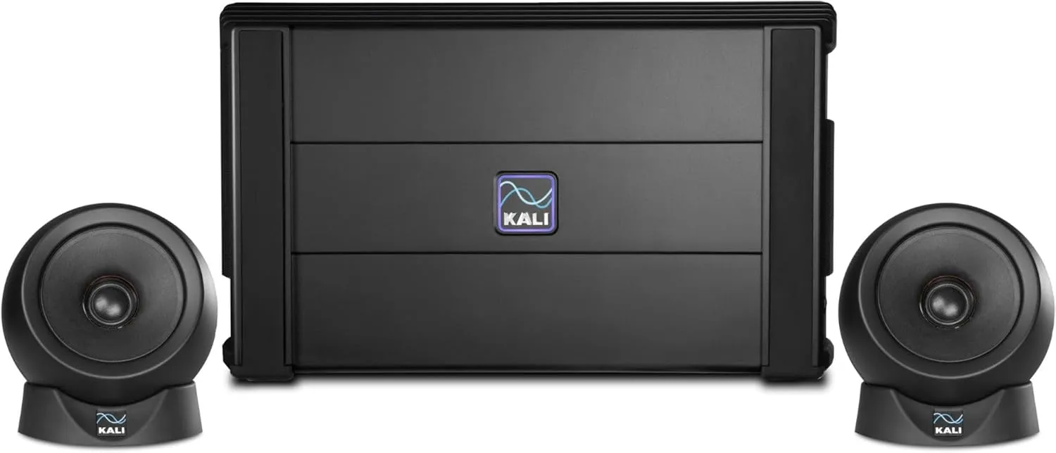 KALI AUDIO in-UNF Ultra Nearfield 3-Way Studio Speakers - Professional Monitor Speakers for Audio Production, Mixing, Mastering - Boundary EQ, DSP-Powered DIP Switches - Recording Studio Equipment