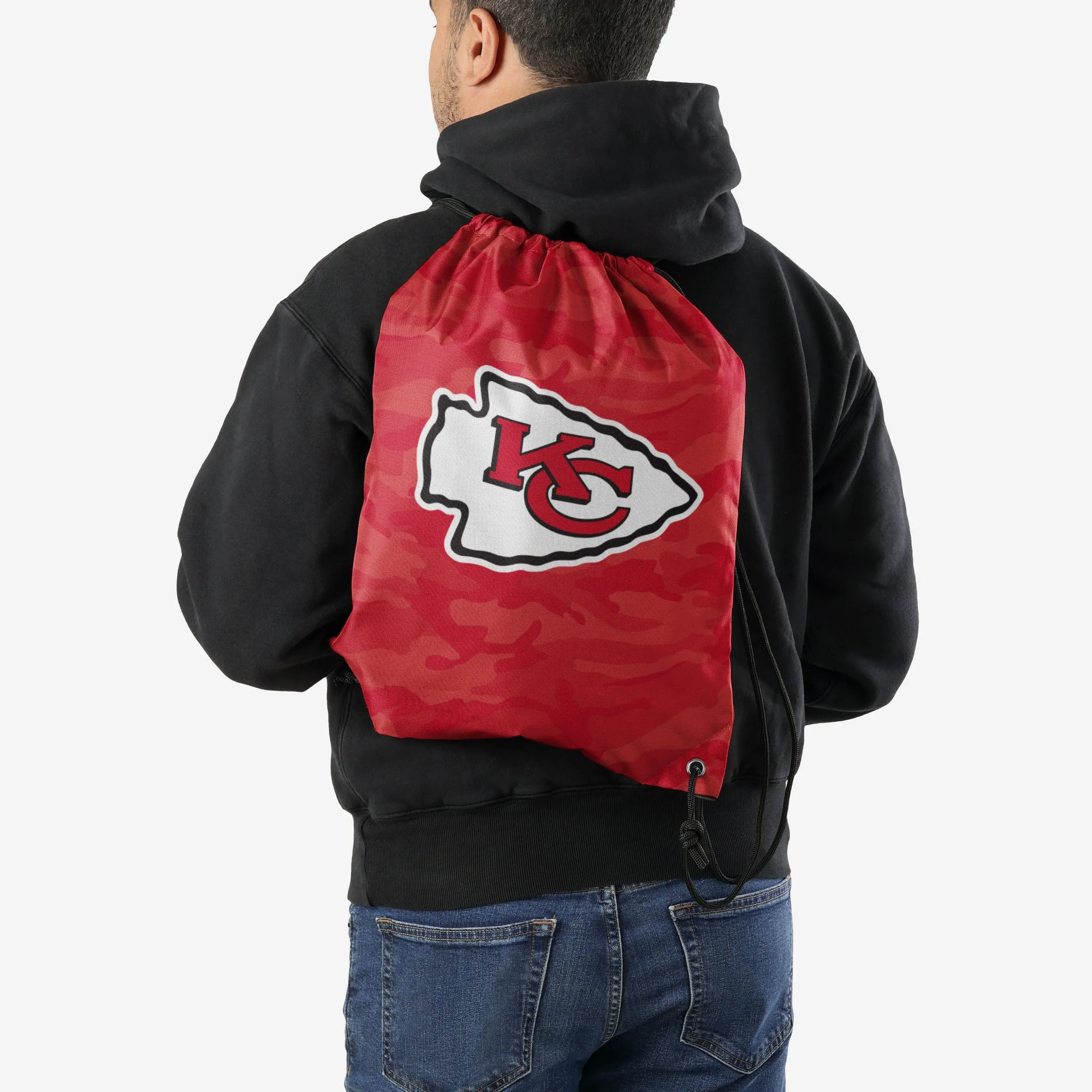 Kansas City Chiefs Big Logo Camo Drawstring Backpack