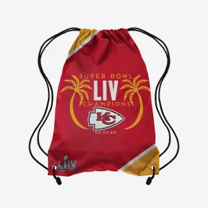 Kansas City Chiefs Super Bowl LIV Champions Team Color Drawstring Backpack