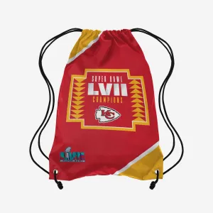 Kansas City Chiefs Super Bowl LVII Champions Team Color Drawstring Backpack