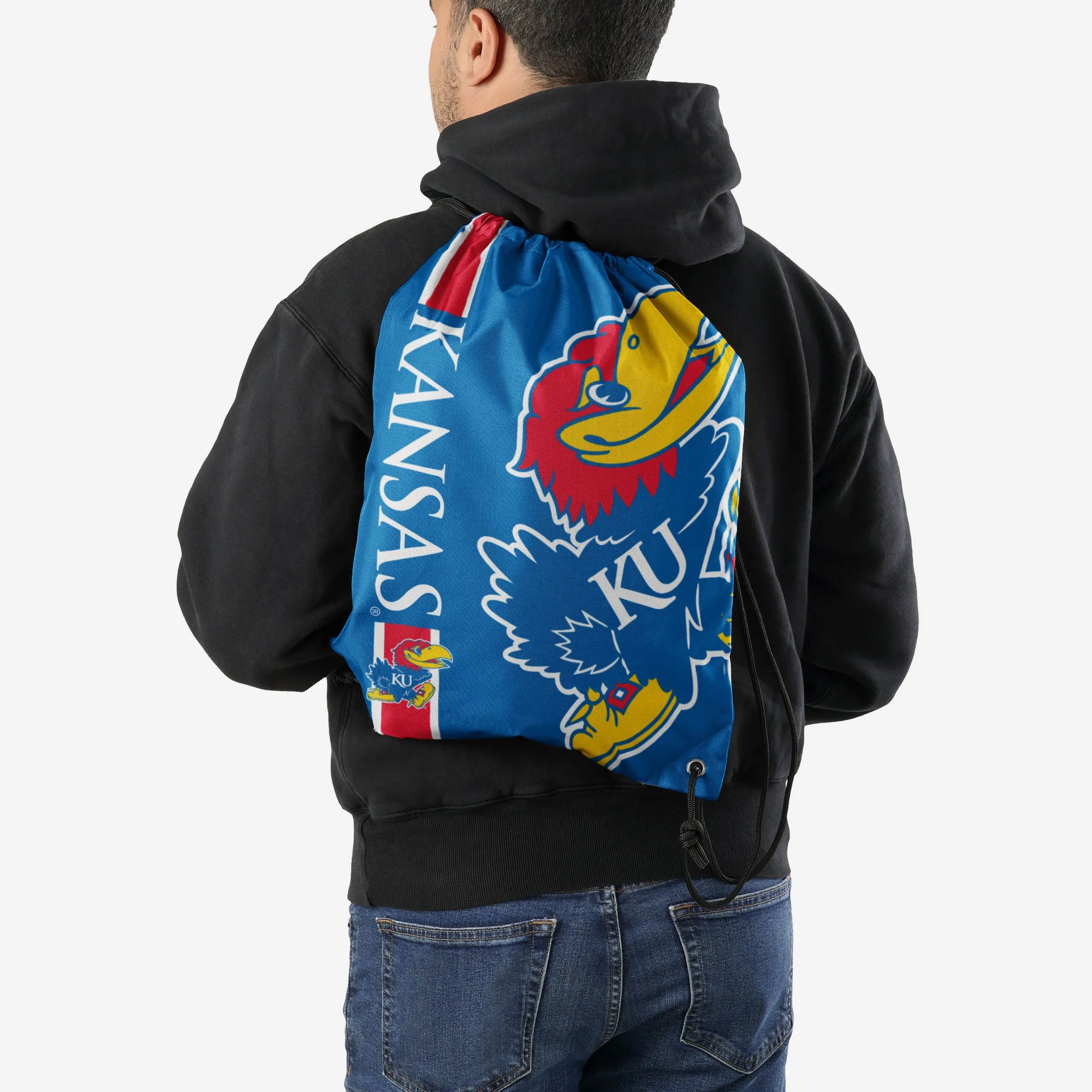 Kansas Jayhawks Big Logo Drawstring Backpack