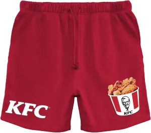 Kentucky Fried Chicken KFC Men's Drawstring Shorts Colonel Sanders Chicken Bucket Original Recipe Officially Licensed