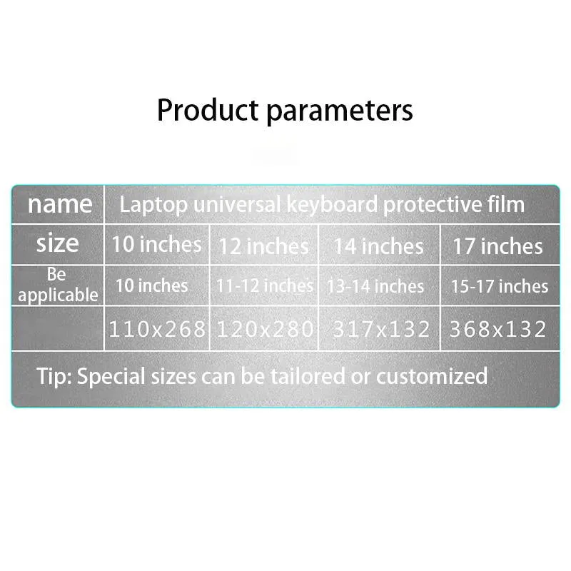 Keyboard Protectors  Waterproof Laptop Keyboard Protective Film 15 Laptop Keyboard Cover