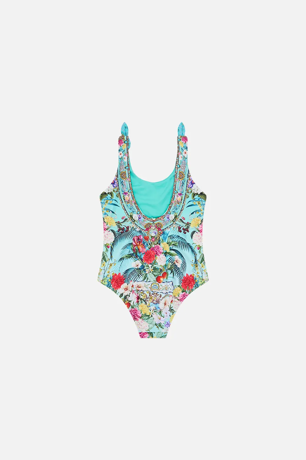 KIDS TIE SHOULDER ONE PIECE 12-14 GARDENS OF QUELUZ