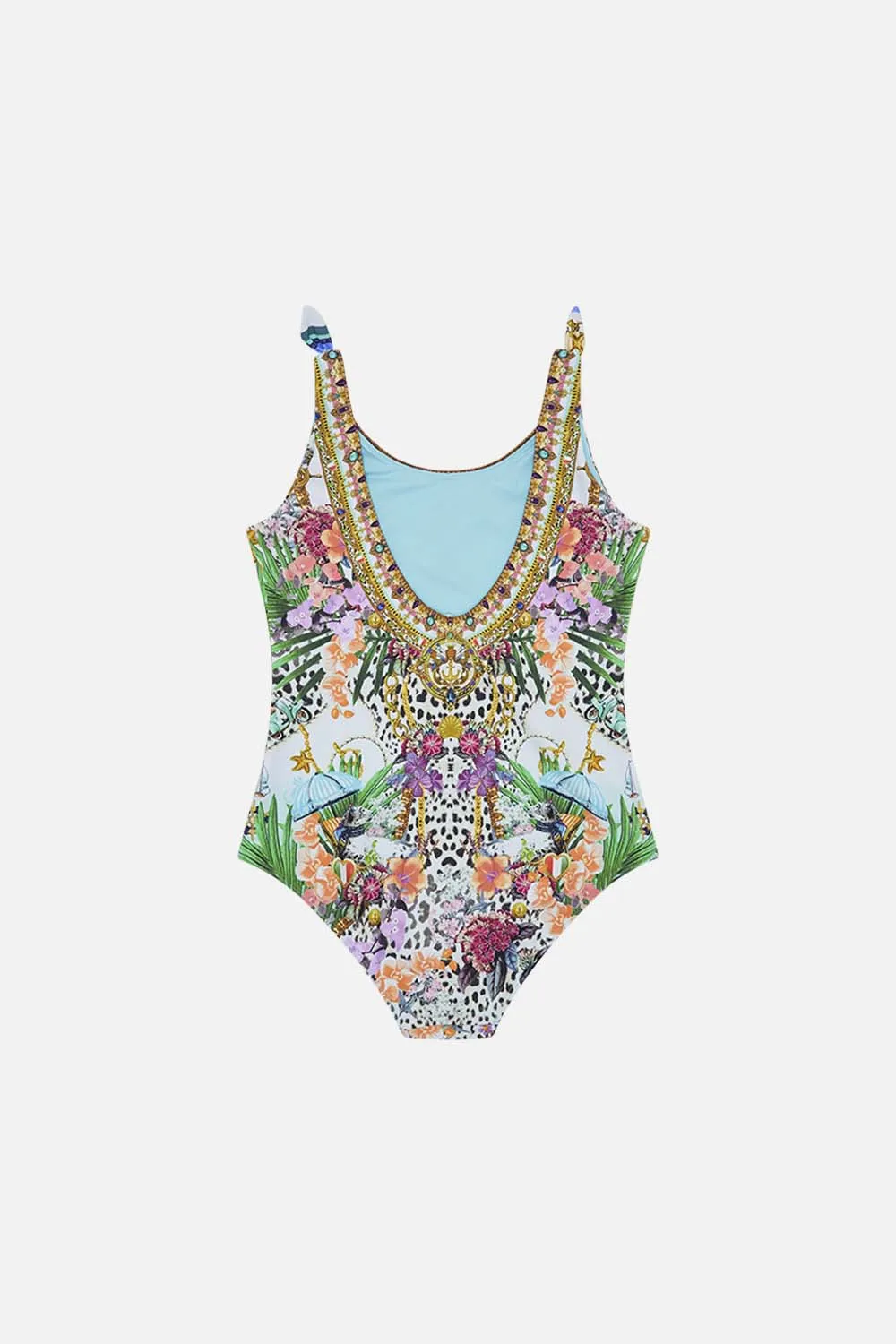 KIDS TIE SHOULDER ONE PIECE 4-10 DEAR AMORE MIO