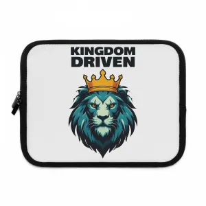 Kingdom Driven Laptop Sleeve – Water-Resistant Neoprene, Dual Zipper, Protective & Lightweight