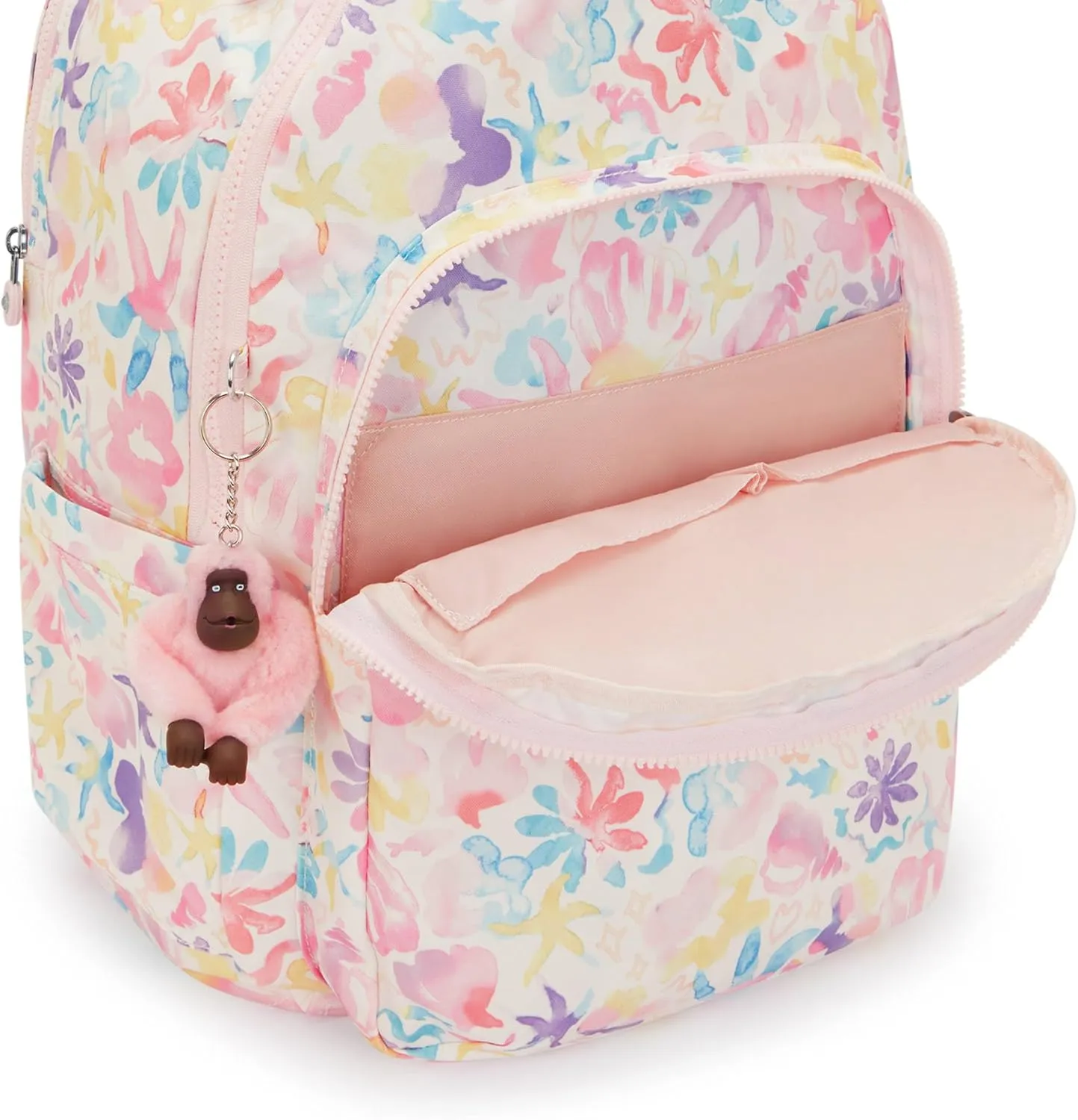 Kipling Seoul Extra Large Printed 17" Laptop Backpack Aqua Sea