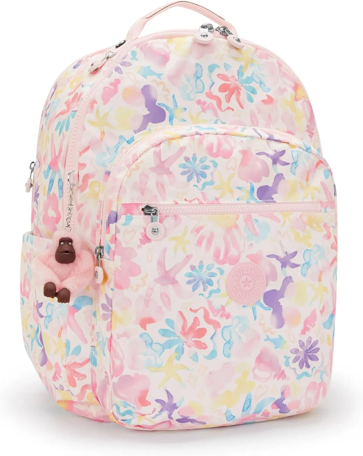 Kipling Seoul Extra Large Printed 17" Laptop Backpack Aqua Sea