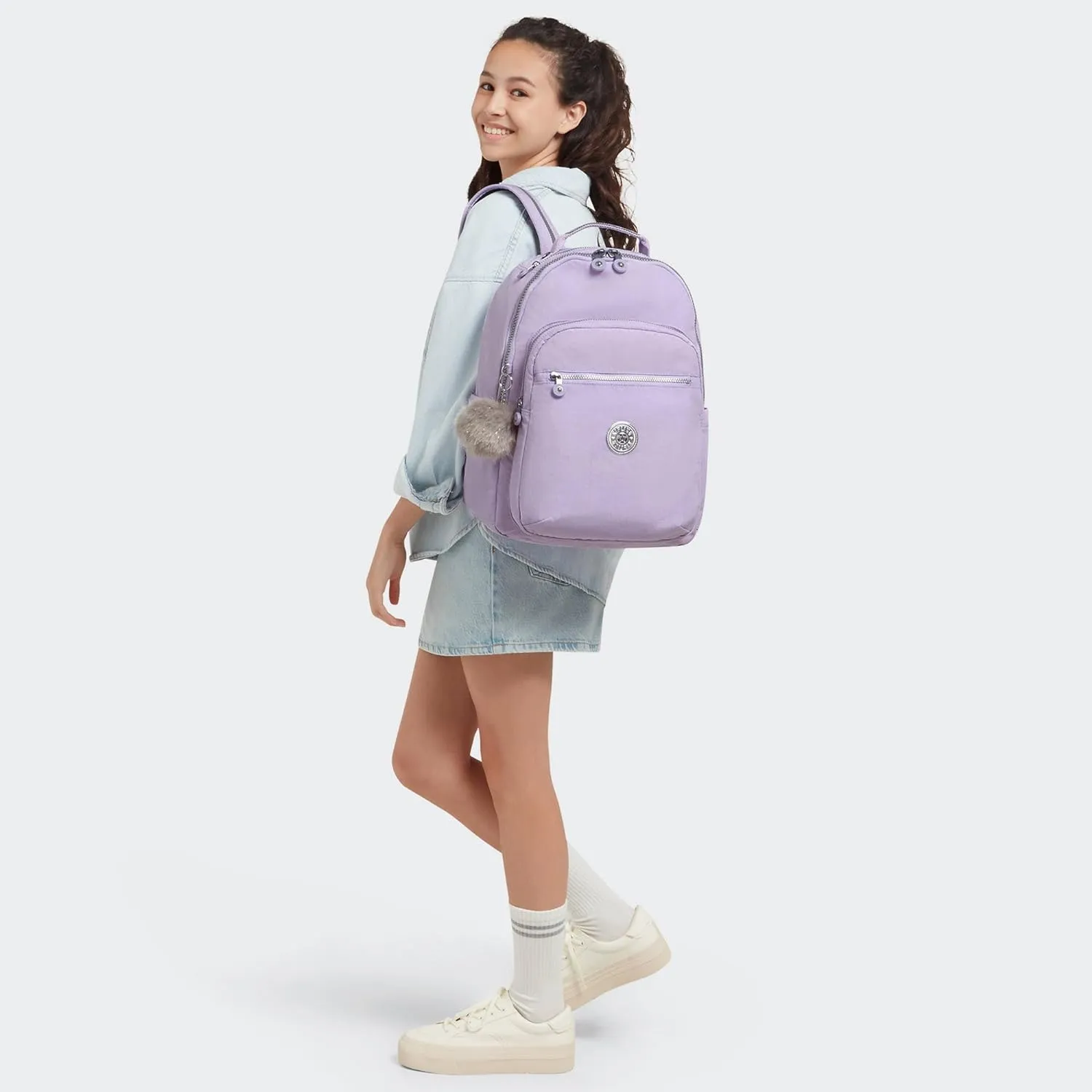 Kipling Women's Seoul 15" Laptop Backpack, Durable, Roomy with Padded Shoulder Straps, Built-In Protective Sleeve