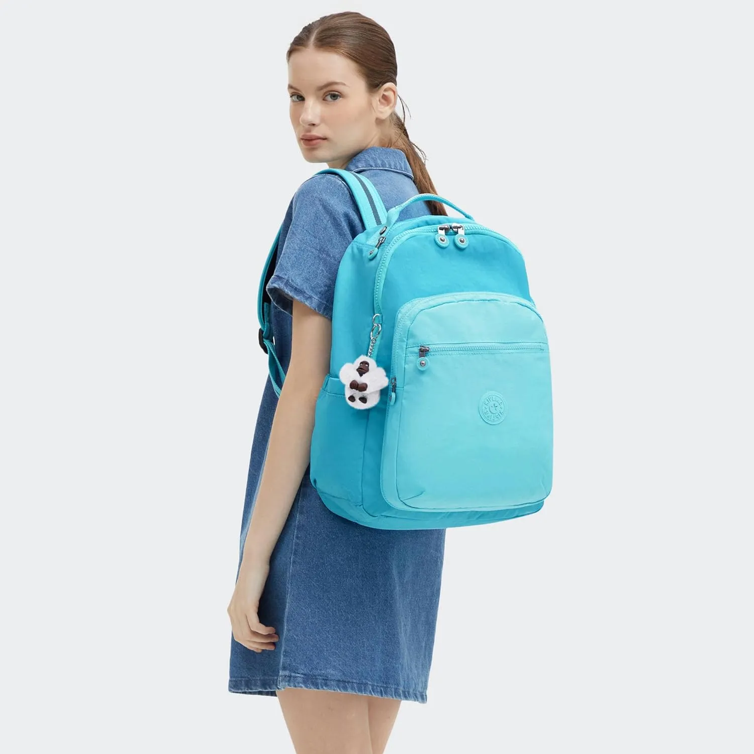Kipling Women's Seoul 15" Laptop Backpack, Durable, Roomy with Padded Shoulder Straps, Built-In Protective Sleeve
