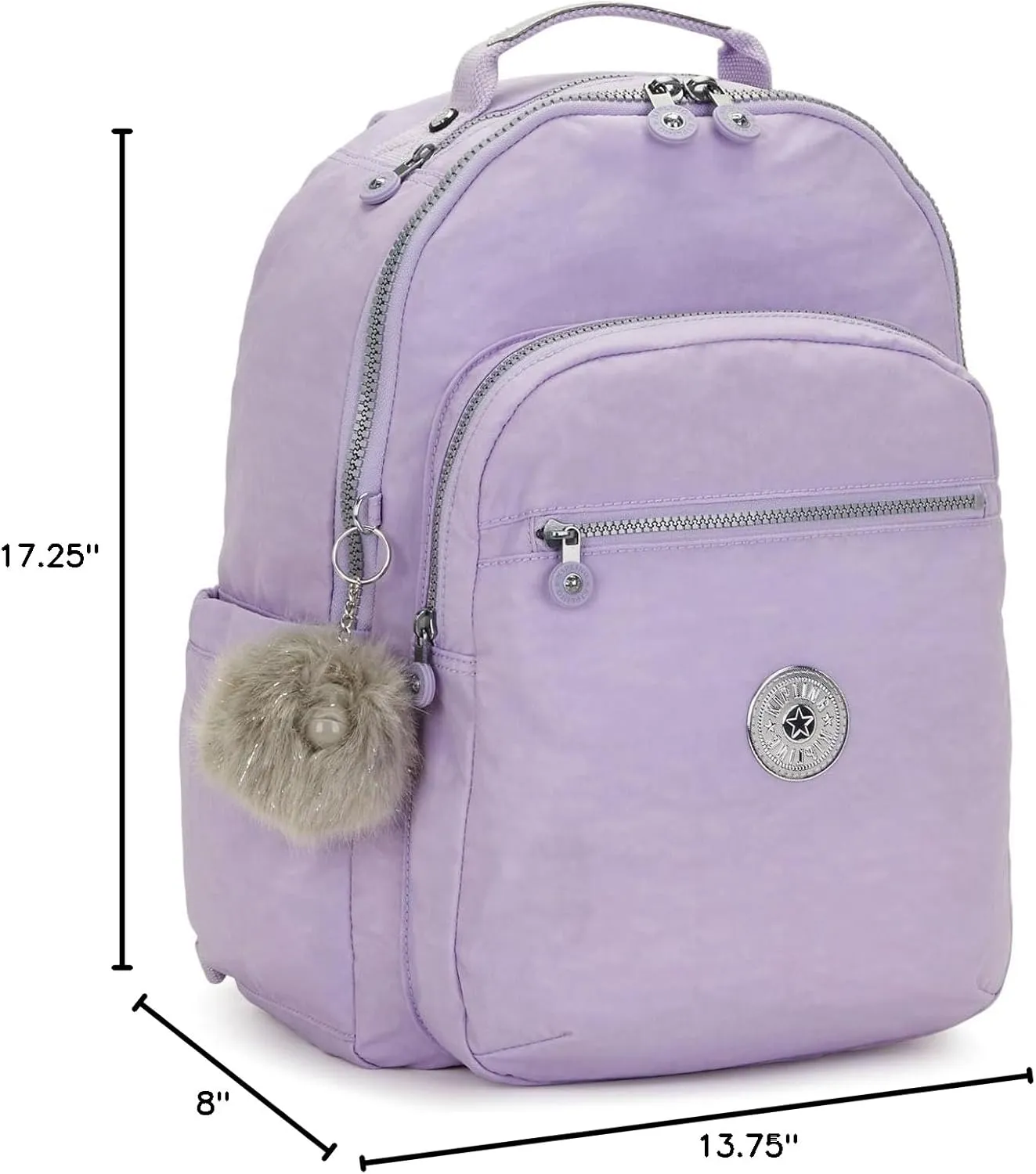 Kipling Women's Seoul 15" Laptop Backpack, Durable, Roomy with Padded Shoulder Straps, Built-In Protective Sleeve