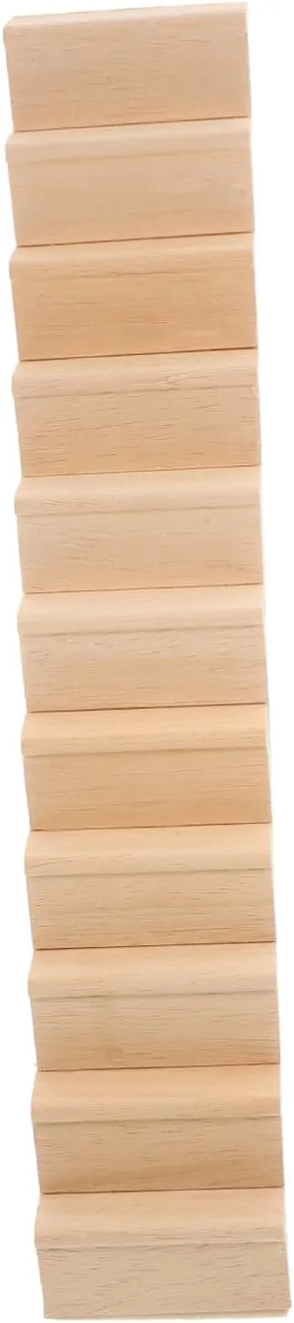Kisangel 3pcs Miniature Wooden Staircase Ornament for Dollhouse Mini House Stairs Decor for Creative Play Safe Wooden Design for Boys and Girls Imagination and Building Scenes