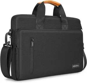 KIZUNA Laptop Bag Case 17 Inch Computer Shoulder Messenger Sleeve Briefcase for LG Gram 17 2022 /Dell G7/17.3" HP ProBook 470/Lenovo Ideapad 700/DELL Precision 7710/Predator PH717-71-746,Black