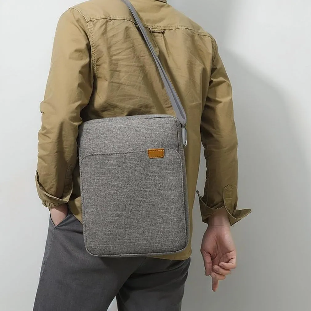 KIZUNA Tablet Sleeve Case 10 Inch Shoulder Bag for 11" iPad Pro M4 M2/11 10.5" 10.9" iPad Air M2/ 10.9" iPad 10 9 8/10" Surface Go 3/ Samsung Galaxy Tab A8/10.5" Galaxy Tab S6,Grey