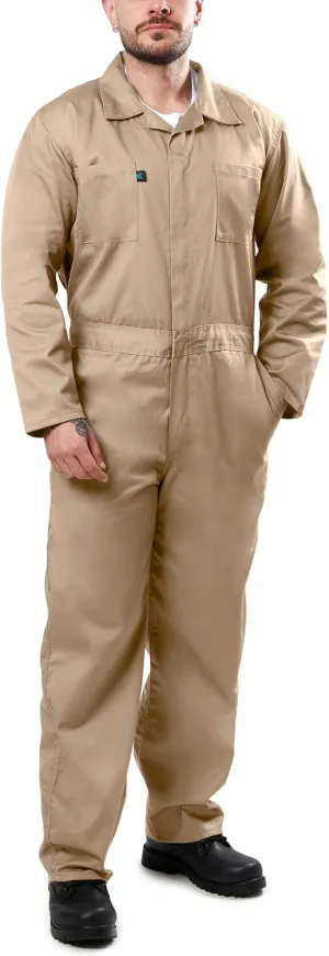 Kolossus Coveralls for Men Long Sleeve Cotton Blend Work Jumpsuit