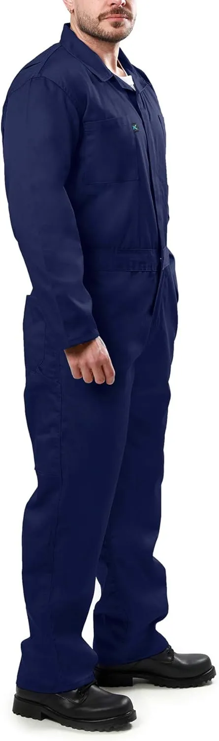 Kolossus Coveralls for Men Long Sleeve Cotton Blend Work Jumpsuit