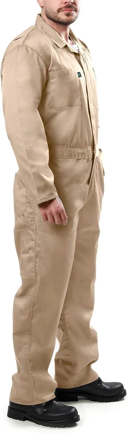 Kolossus Coveralls for Men Long Sleeve Cotton Blend Work Jumpsuit