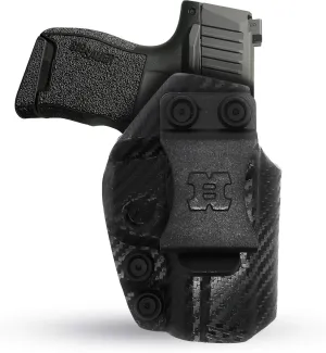 Kydex Holster for Sig Sauer P365 Concealed Carry Iwb Holster - by Houston - Lined Inside for Strong Retention and Protection - Strong Plastic Clip - Carbon Fiber - Lightweight Durable - for SIG P365