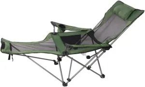 KYUSAR Camping Chair Outdoor Chair Foldable Chair Outdoor Folding Camping Chair Recliner Portable Back Fishing Chair Leisure Stool Beach Break Chair Sports Chair Folding Camping Chair (Color : C)