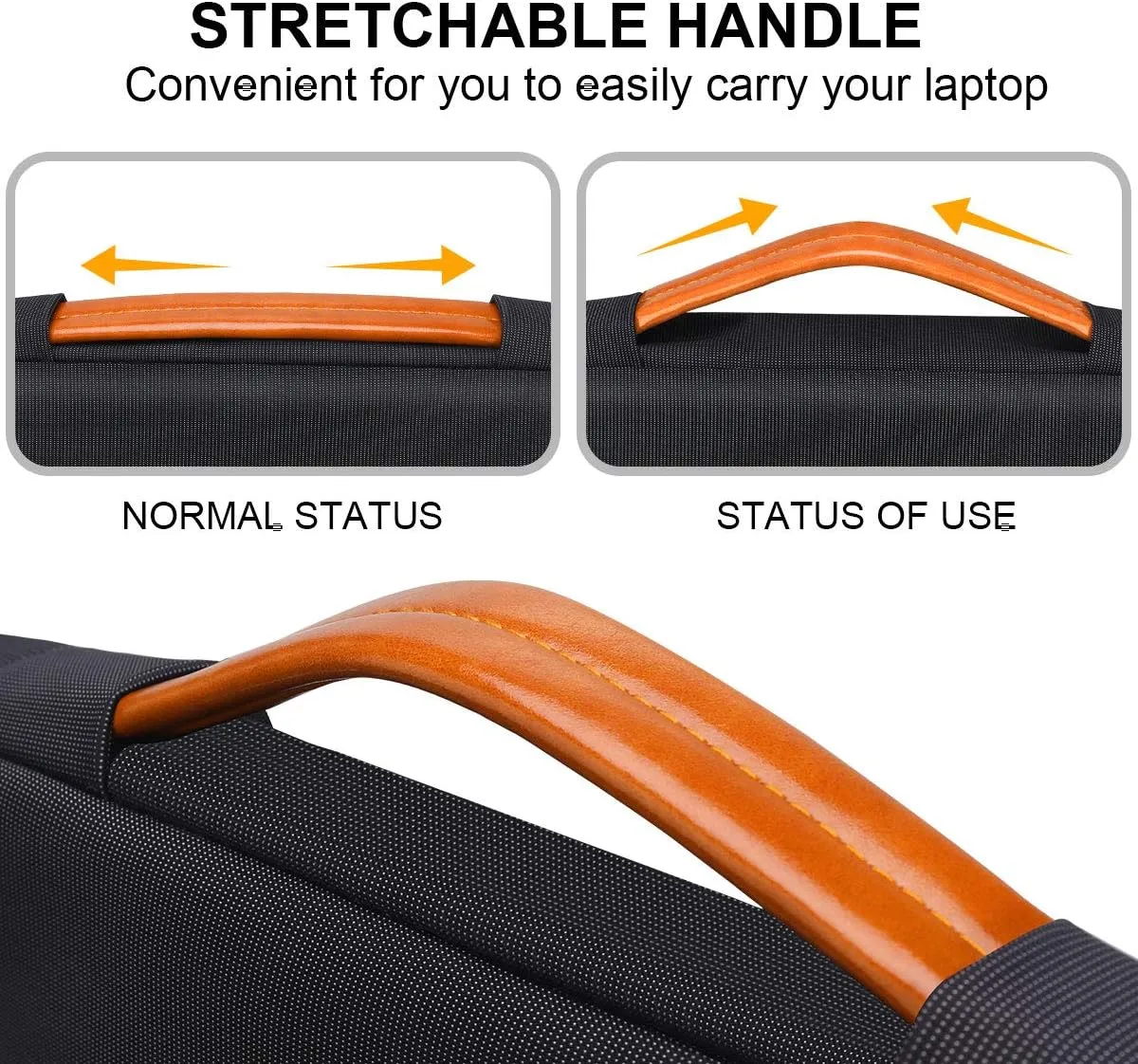 Lacdo 360° Protective Laptop Sleeve Case for 13 inch New MacBook Air M4 A3240 2025, M3 A3113, M2 A2681, M1 A2337 | 13" MacBook Pro M2/M1 A2338 A2251 | 13" iPad Air M3 / iPad Pro M4 Computer Bag, Black