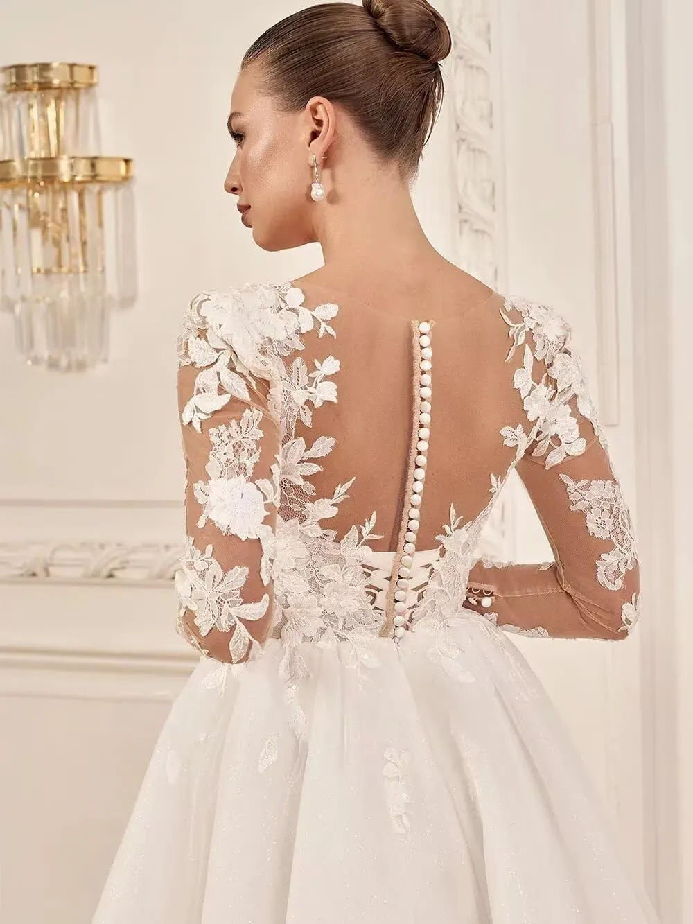 Lace Short Wedding Dresses for Bride Beach Strapless Tulle Mini Tight Bridal Gowns for Wedding