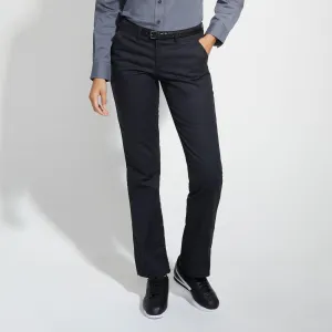 Ladies' Dickies Flat Front Work Pant - Black