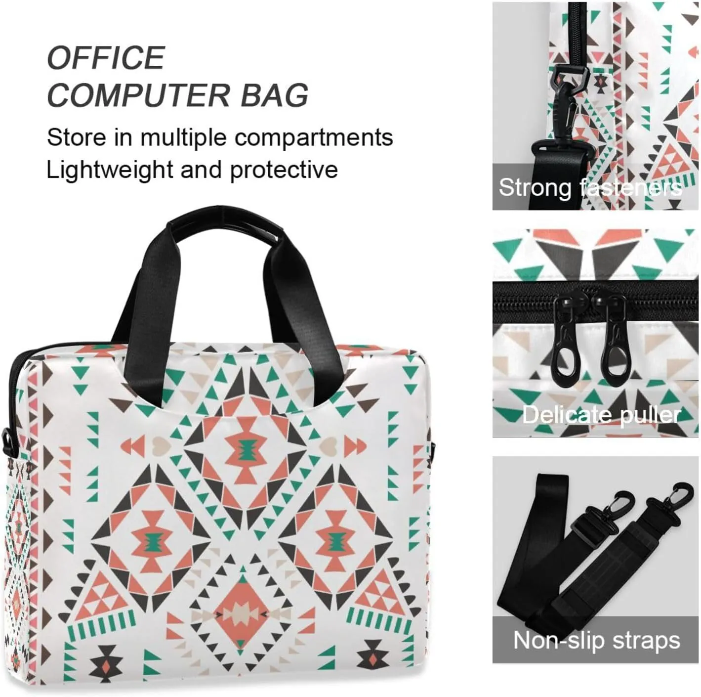 Laptop Bag Case Computer Shoulder Bag Waterproof Laptop Work Bag Crossbody Computer Shoulder Bag Carrying Case