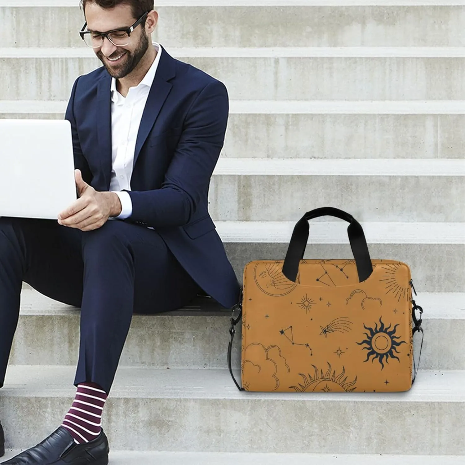 Laptop Bag for Women 15.6 Inch Laptop Tote Work Bag Professional Computer Briefcase Business Office Bag Handbag Multicolor 1