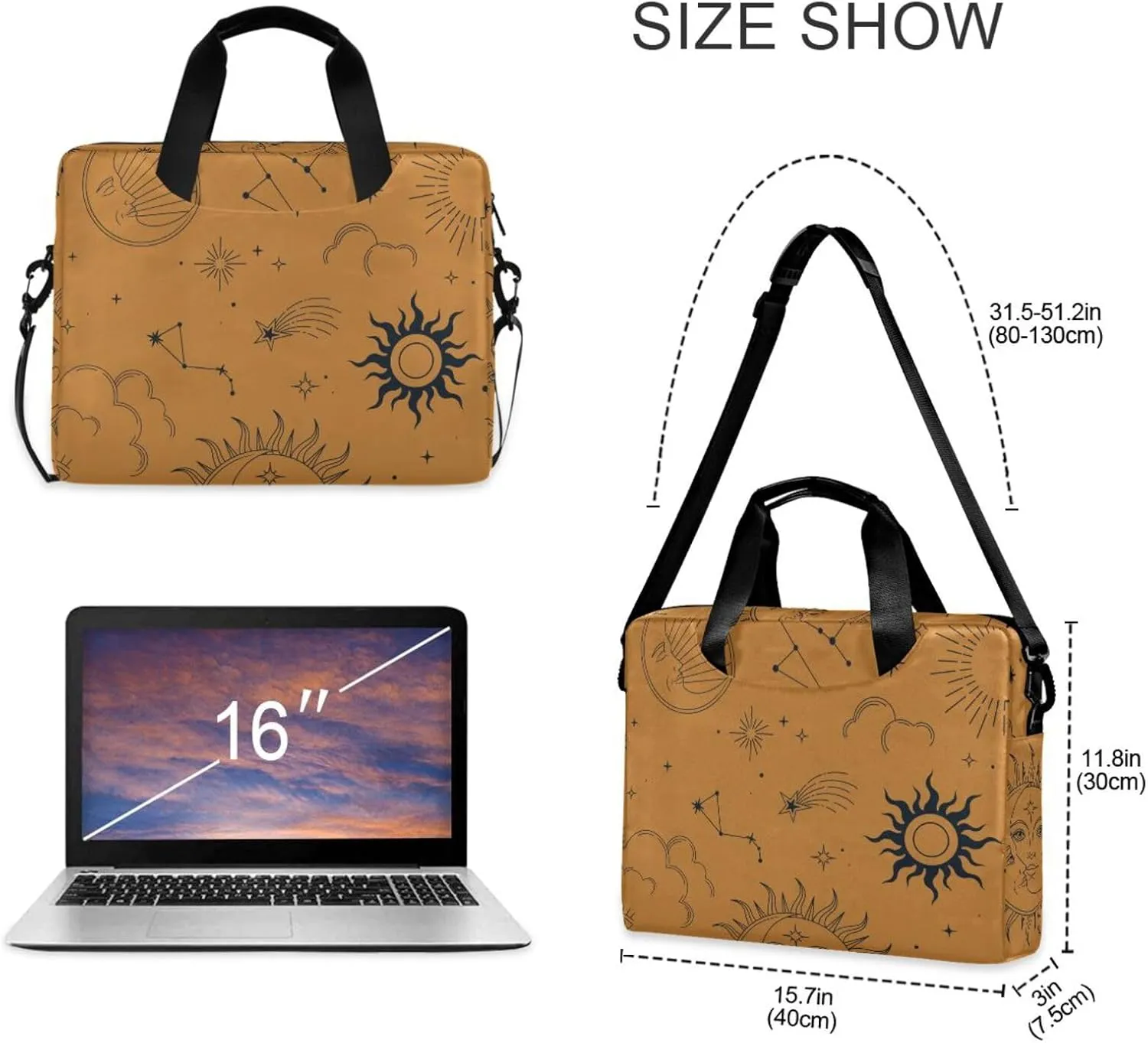 Laptop Bag for Women 15.6 Inch Laptop Tote Work Bag Professional Computer Briefcase Business Office Bag Handbag Multicolor 1
