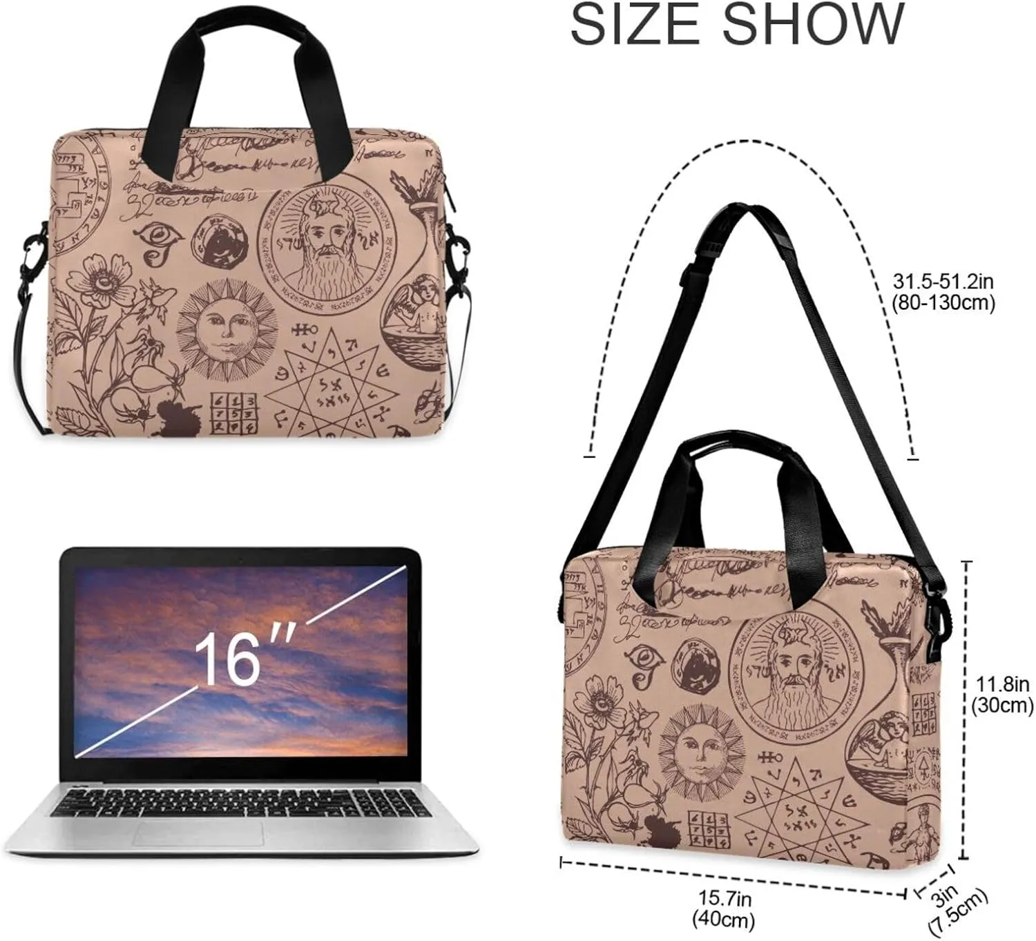 Laptop Bag for Women 15.6 Inch Laptop Tote Work Bag Professional Computer Briefcase Business Office Bag Handbag Multicolor 1