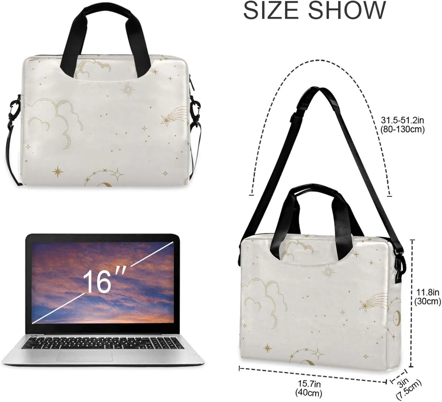 Laptop Bag for Women 15.6 Inch Laptop Tote Work Bag Professional Computer Briefcase Business Office Bag Handbag Multicolor 1