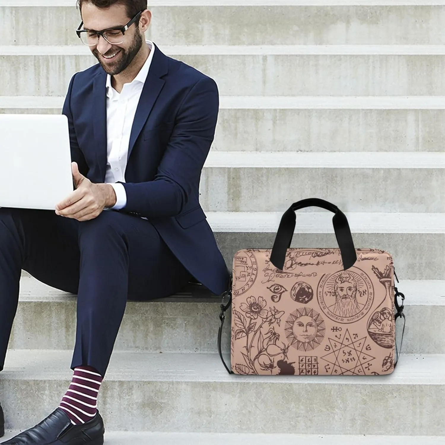 Laptop Bag for Women 15.6 Inch Laptop Tote Work Bag Professional Computer Briefcase Business Office Bag Handbag Multicolor 1