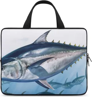 Laptop Bag for Women Computer Tote Bag Bluefin Tuna Thunnus Business Bag Briefcase Lightweight Handbag
