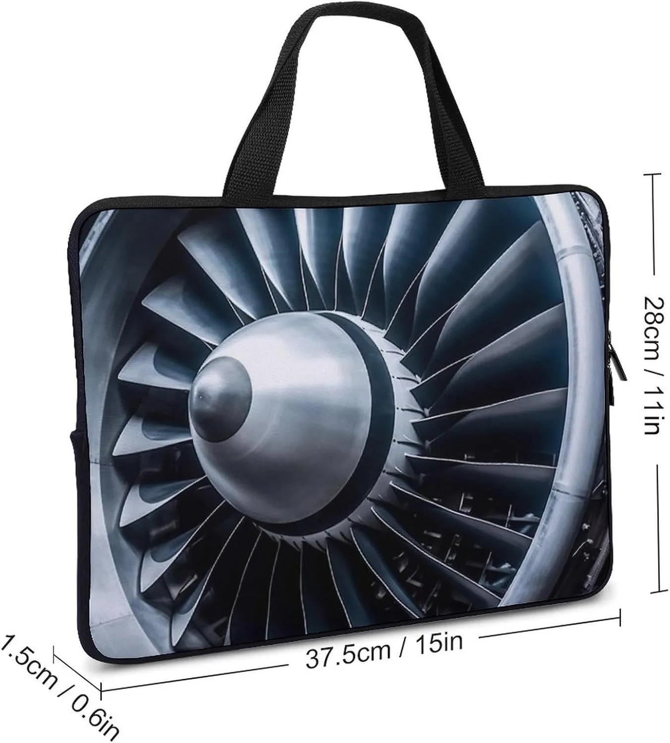 Laptop Bag for Women Computer Tote Bag Jet Engine Business Bag Briefcase Lightweight Handbag