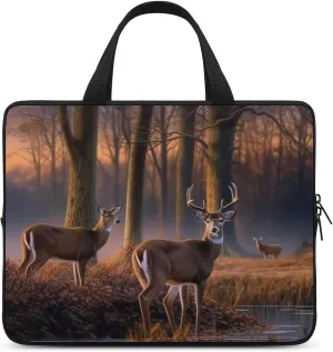 Laptop Bag for Women Computer Tote Bag Nature Wild Animal Deers Business Bag Briefcase Lightweight Handbag