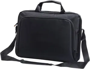 Laptop Bag Portable Briefcase with Shoulder Pad Design Durable Cloth Material Organized Pockets for Business Travel and Work Comfortable and Protective Laptop Case