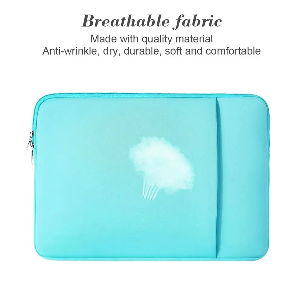 Laptop Bag Sleeve Case Soft Notebook Pouch In Multiple Colors and Sizes